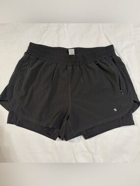 Stelle Black Women's Active Running Shorts size L